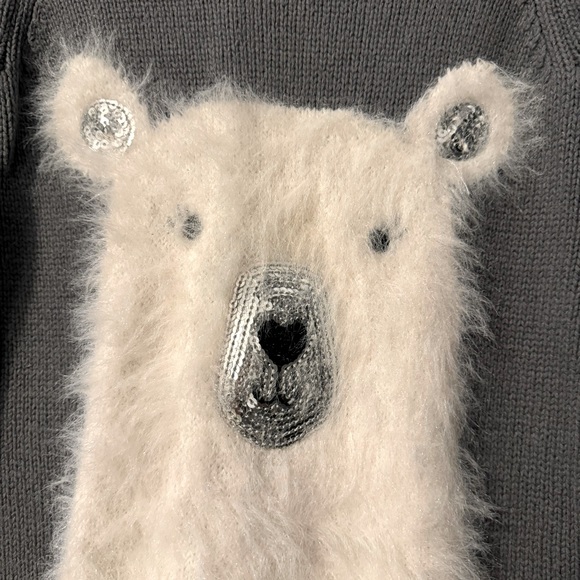 Gymboree gray bear knit sweater dress size 6. - Picture 7 of 7